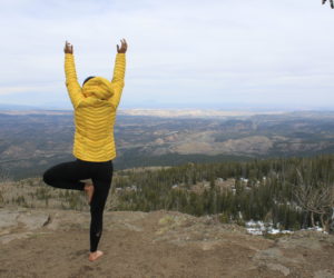 Westminster students practice yoga to relieve stress while at home