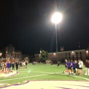 Athletes anticipate more flexible practice, competition schedule with new stadium lights